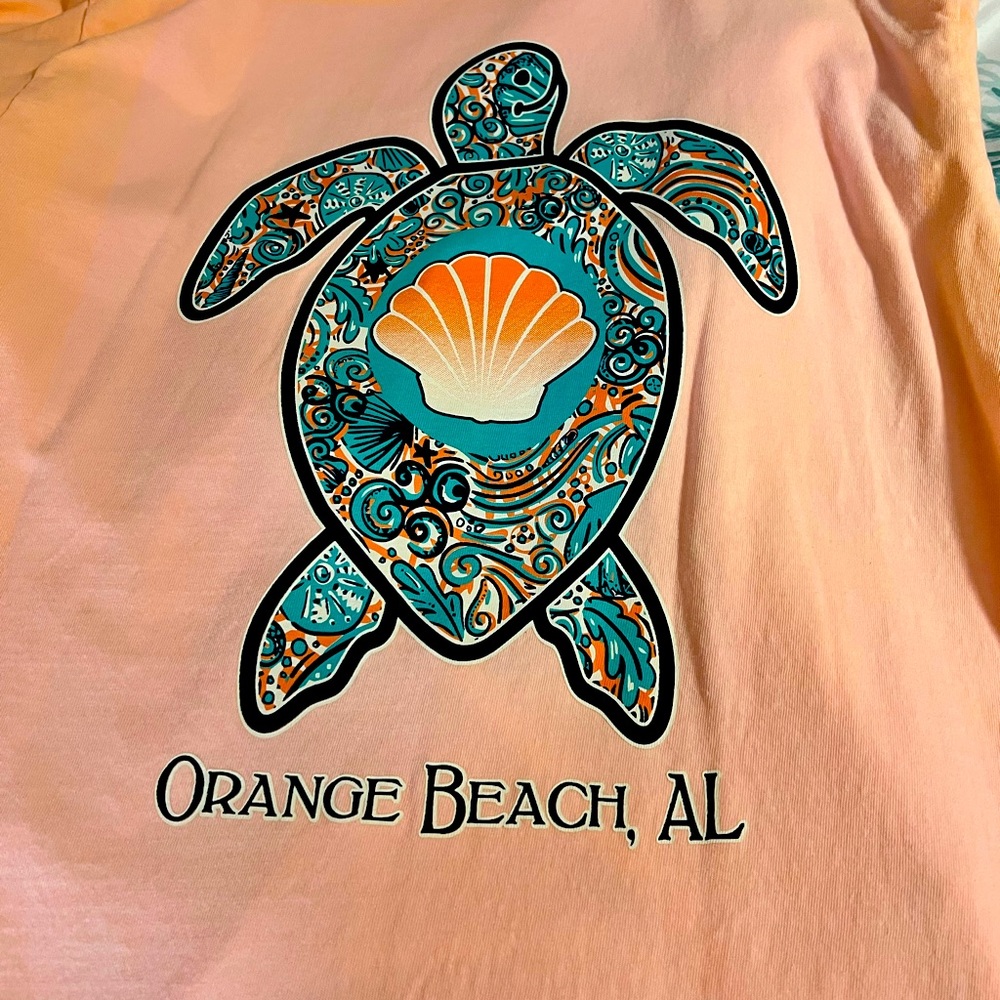 Long sleeve peach shirt never worn